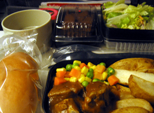 機内食ビーフ
