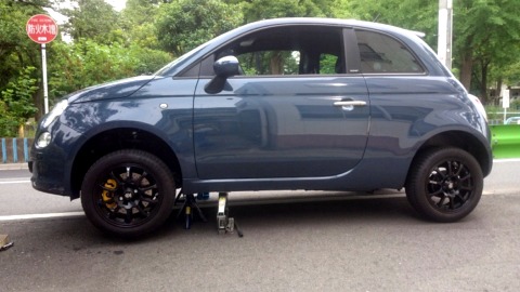 FIAT 500 アバルト595 ブレンボブレーキパッド② 低ダスト BREMBO 新品