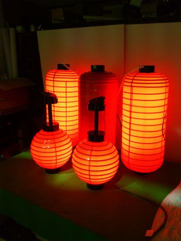 テント生地を使った屋外用提灯
