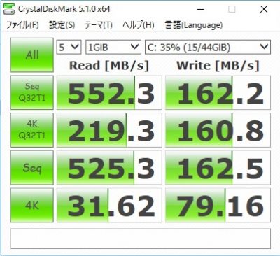 V919 Core M CrystalDiskMark