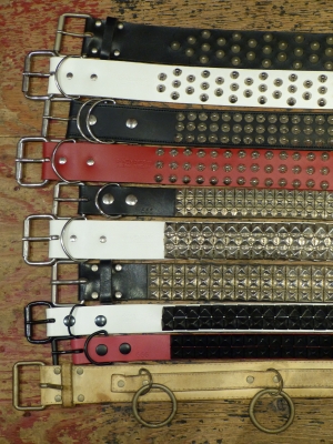 Sid ring wendy's of london ベルト Wendy s of LONDON 2-Row Large Pyramid Stud Belt
