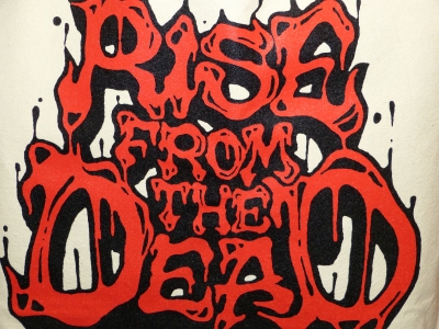 新入荷 オフィシャル RISE FROM THE DEAD rock fan dead Tシャツ