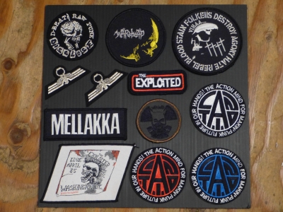 本日の放出品 USED PUNK/HARDCORE/Oi関連 ワッペン + 布パッチ +