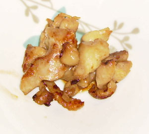 鶏の照り焼き甘酢味