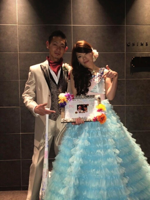 幸せいっぱいの新郎新婦様