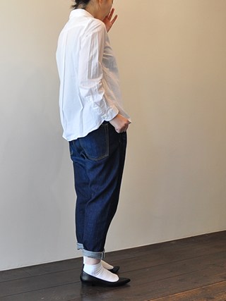 YAECA 60/40クロス フードシャツ ロング BEIGE 【174107】 YAECA
