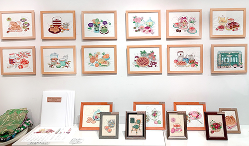 さか井美ゆきさんのカレンダー原画展は25日(金)よりスタートです。