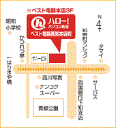 ハロー!パソコン教室ベスト電器高知本店校の地図