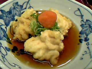 白子の揚げ出し1