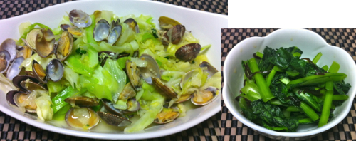 アサリとキャベツ