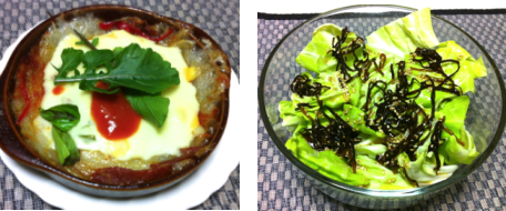餅ピザ