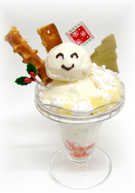 雪だるまパフェ