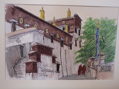 田立泰彦　上高地　徳本峠小屋 田立泰彦さんの山岳画 | 隠居の『飛騨の山とある日』