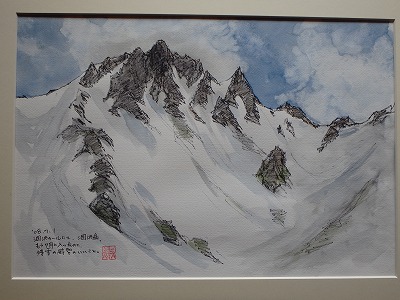 田立泰彦さんの山岳画 | 隠居の『飛騨の山とある日』