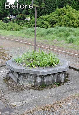 2008年7月21日のJR矢岳駅