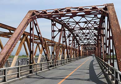 六五郎橋 中央の5つのトラス