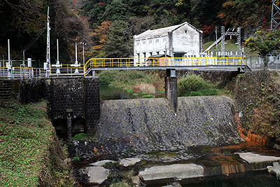 川走川第一発電所と川走川第二発電所の取水施設