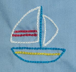 幼稚園スモッグ 刺繍