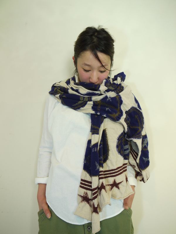 kapital キャピタル IDGリネン ブレーディングストール　マフラー kapital キャピタル IDGリネン ブレーディングストール マフラー