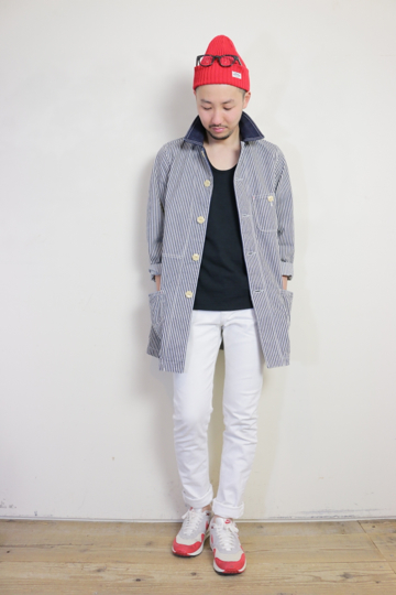 ☆BLUE BLUE ヒッコリーストライプ ショップコート☆ | BLUE NEON