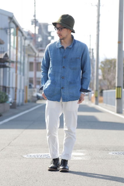 ☆BLUE BLUE インディゴフレンチワーク カバーオール☆ | BLUE NEON