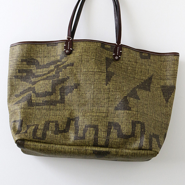 KAPITAL - ホピバスケット柄キャンバス TOTE BAG（大） | BLUE NEON