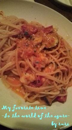 本日のトマトクリームパスタ