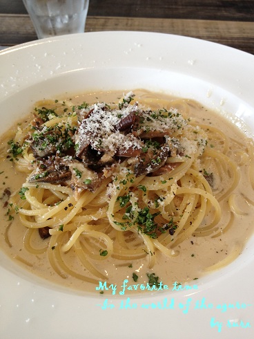 ポルチーニのクリームパスタ