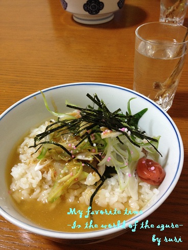ひれ酒&鯛茶漬け