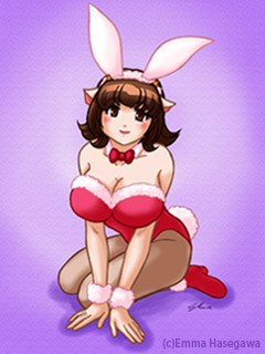 あきチャン☆バニーガール姿