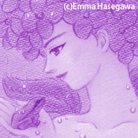 アジサイ婦人(部分)Purple version