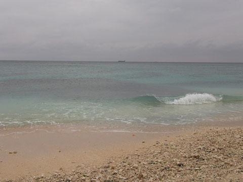 3日目の朝の海