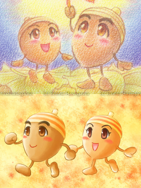 どんぐりキャラ・アナログ&デジタル