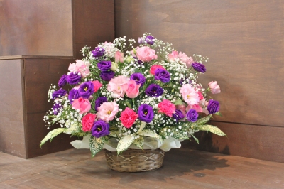 お供え お花 ご葬儀 家族葬 生花祭壇 いわき市 小名浜の花屋 花国湘南台店