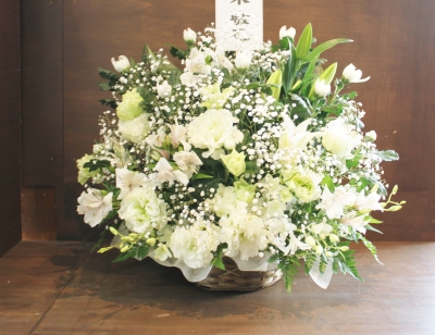 お供えのお花 いわき市 お花の花屋 花国湘南台店