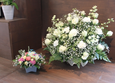 お供え 洋花 いわき市 小名浜の花屋 花国湘南台店