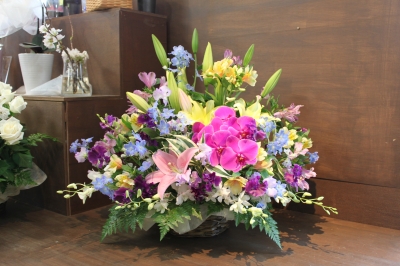 お供え 洋花 いわき市 小名浜の花屋 花国湘南台店