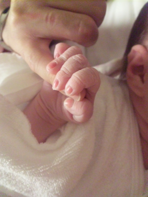 babys hand