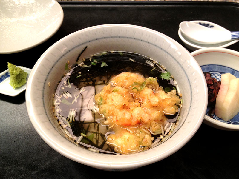 天ぷら茶漬け