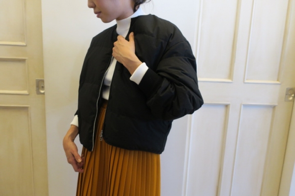 希少✨NANGA for graphpaper ノーカラー ダウンジャケット 黒 Graphpaper NANGA for Graphpaper No Collar Down Jacket | midas