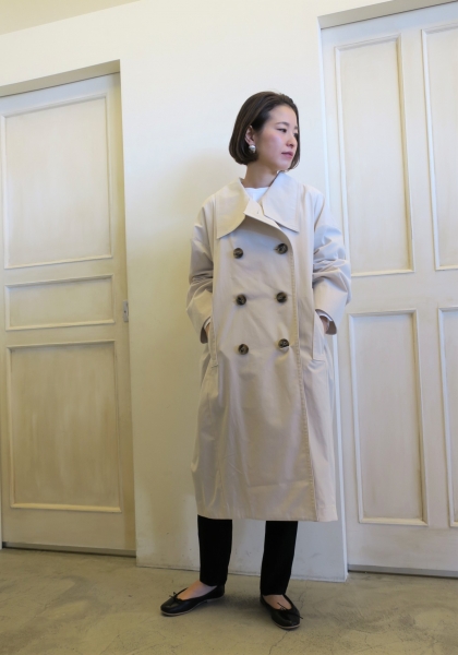 ENFOLD ドライストレッチトレンチコート ENFOLD ドライストレッチ2way Collar トレンチコート