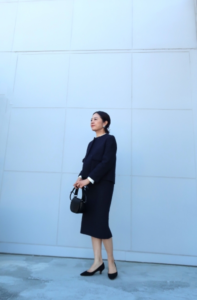 【Ballsey】ミックスヤーンツイード ノーカラージャケット □ミックスヤーンツイード ノーカラージャケット