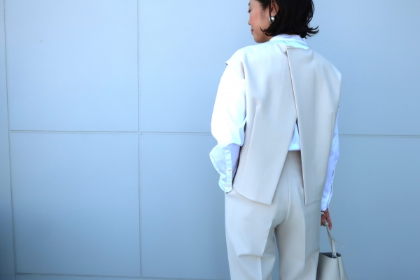uncrave WHITE プルーフ ダブルクロス ブルゾン 撥水・洗濯機洗い可】プルーフ ダブルクロス ブルゾン（uncrave