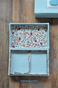 羊毛刺繍Box - Cat silhouette 名刺入れ inside1