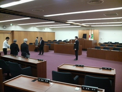 山梨市役所議場