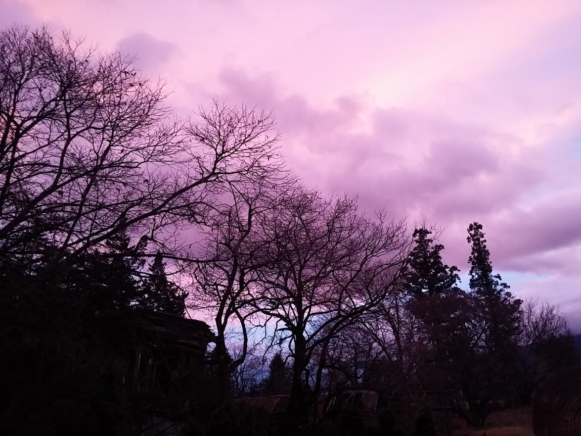 2015年12月の夕焼け