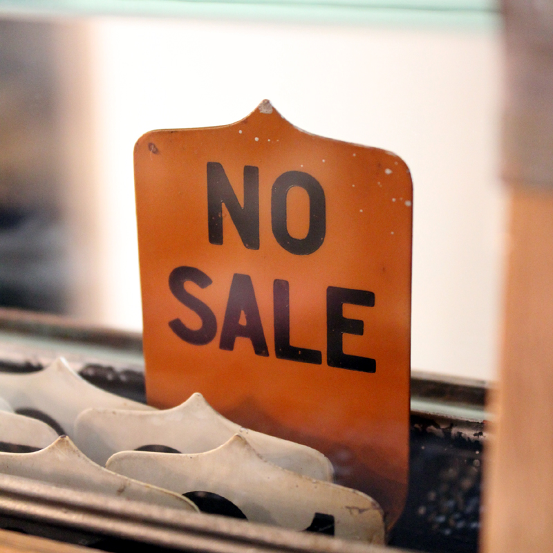 アンティークナショナルレジスター NO SALEタグ