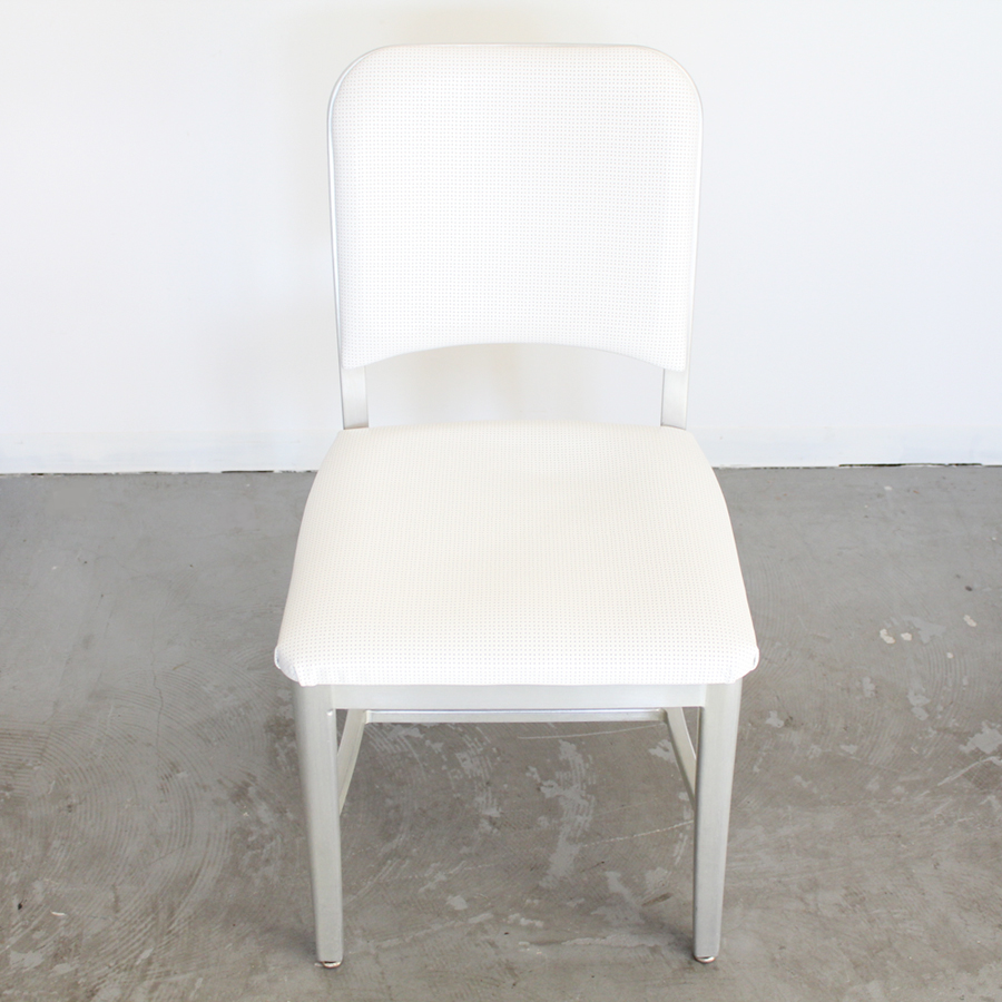 EMECO CHAIR AMERICAN VINTAGE  WHITE LEATHER