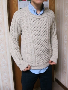 次男着画