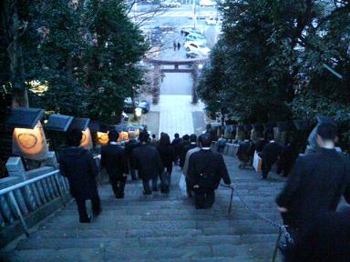 初詣 愛宕神社 出世の階段